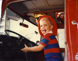 Fireman Phil at 2 years old.
